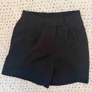 Stretchy, Black Dress Shorts, Good Coverage - Size Small